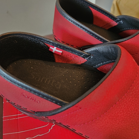 NWT Danish Clogs (Red) - Picture 3 of 7
